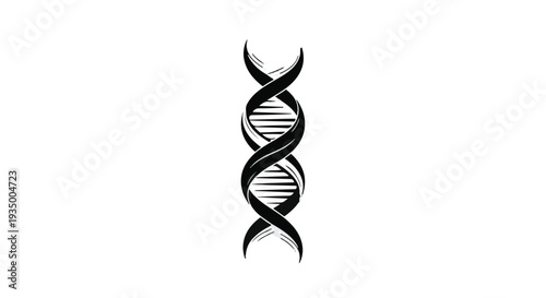 Abstract representation of a DNA double helix, symbolizing genetics and life's blueprint.
