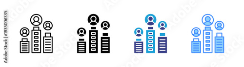 Winner icon set multiple style collection