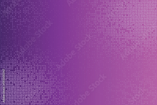 A vivid purple to pink magenta gradient background shows a subtle halftone dot pattern