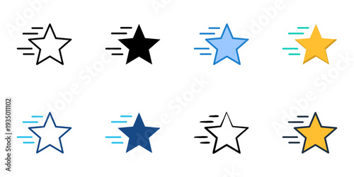 Quick access icons set multiple style collection. Editable stroke 
