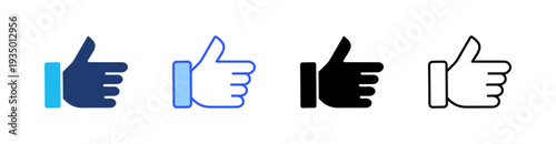 Like Multi Style Icon Set Vector 