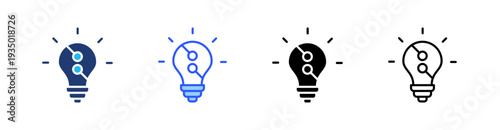Innovation Multi Style Icon Set Vector 