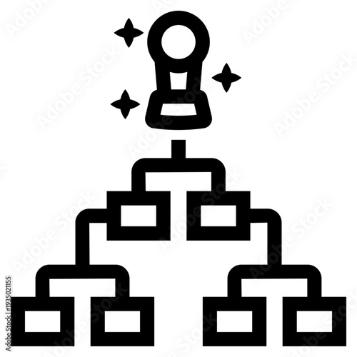 soccer or football world cup playoff bracket icon