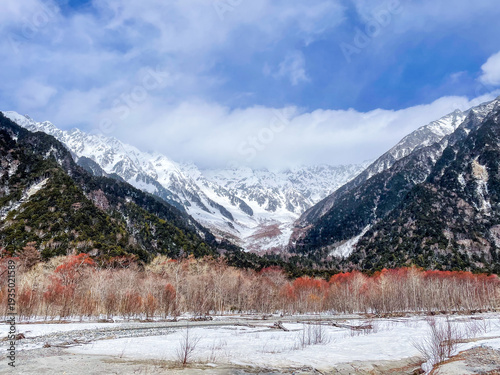 Wallpaper Mural 冬の日本長野県の上高地 Torontodigital.ca
