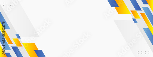 blue and yellow abstract geometric background