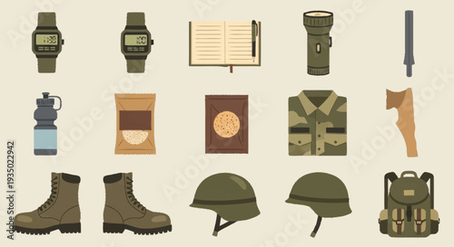 Military Equipment and Supplies for Soldiers.