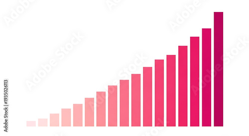 Free Download Pink gradient bar graph showing growth and success - GFXLoad