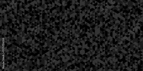 Abstract geometric wall tile and metal cube background triangle wallpaper. Seamless geometric pattern low polygon backdrop background. Gray diamond overlap polygonal background.