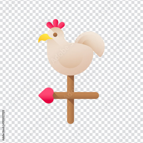 Weathercock Wind Vane Weather Icon