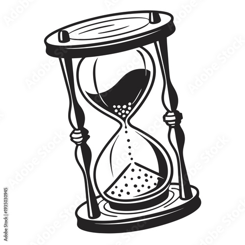 hourglass vector illustration