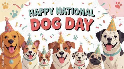 Diverse children holding hands standing on open book with flowers gifts and stars around them in a whimsical scene