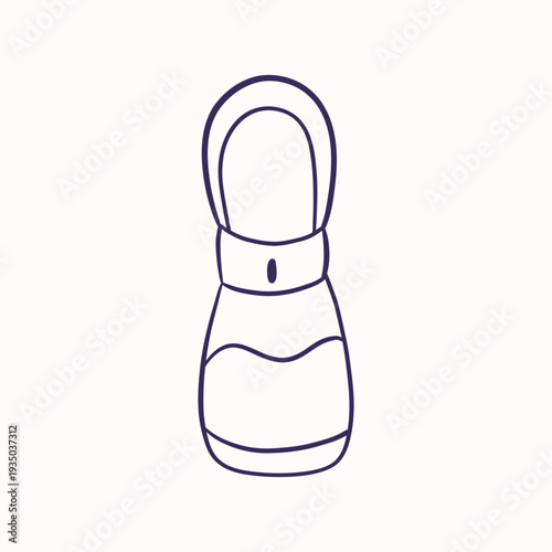 Portable pet water bottle dispenser vector