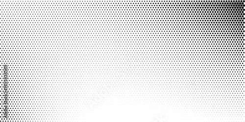 Dotted gradient vector illustration, white and black halftone background