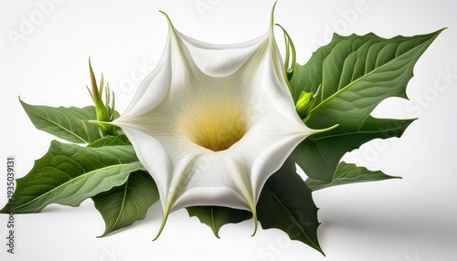 Illustration Of A Datura Flower Isolated On A White Background Datura