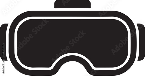 A sleek and modern virtual reality headset with a black and white color scheme