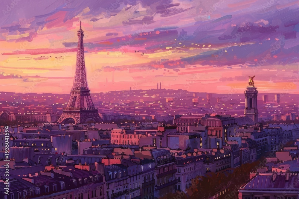 Obraz premium Paris architecture metropolis cityscape.