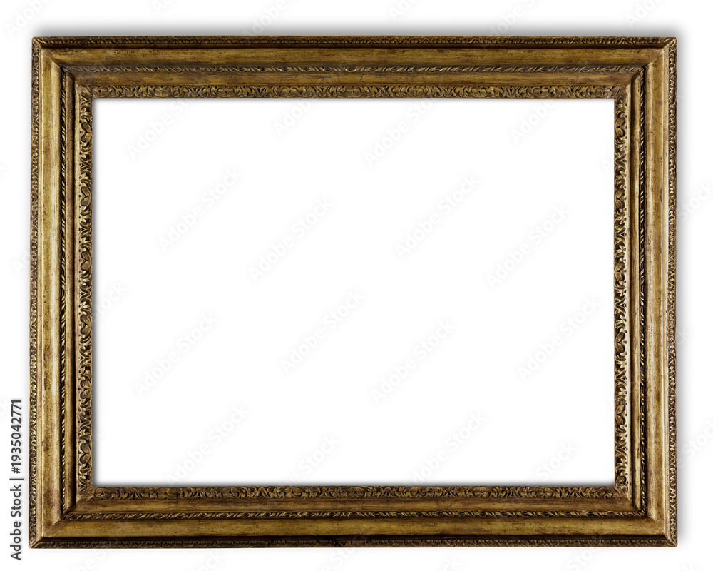 Fototapeta premium Png gold frame mockup, vintage home decor
