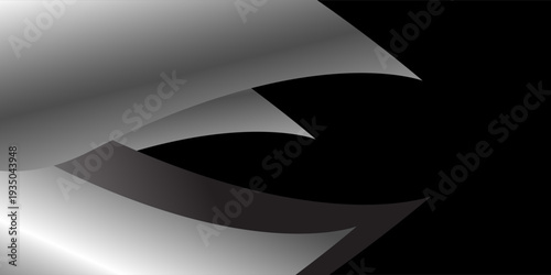 black background with dynamic curve line elegant graphic design element decoration.vector eps10