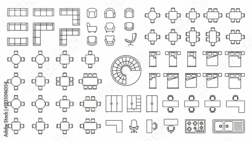 Comprehensive Vehicle Silhouette Set for Architectural Site Plans and Transportation Design
