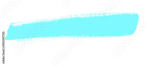 Fotografía Electric blue brush stroke title bar isolated on transparent background, modern