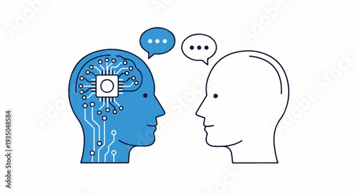 Wallpaper Mural Artificial Intelligence Machine Learning Human Communication Icon Vector Torontodigital.ca