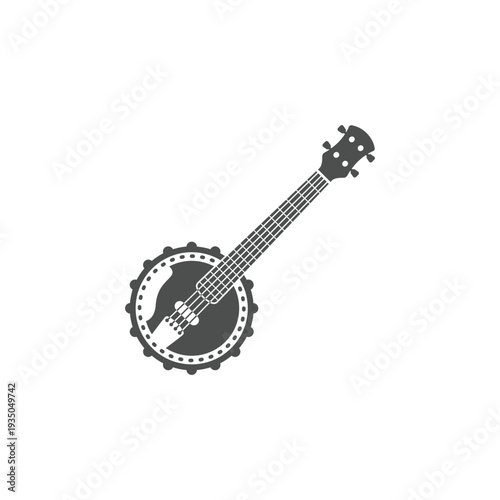 banjo logo icon vector