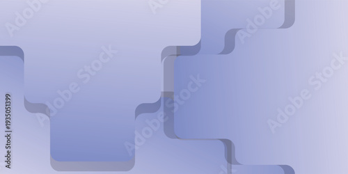 Abstract geometric background with overlapping shapes and shadows in shades of blue and purple.