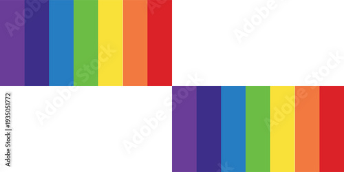 Vibrant Rainbow Stripes Abstract Design with Bold Colors.