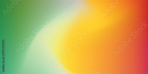 Softly blurred colorful gradient background featuring a blend of green, yellow, orange, and red hues.