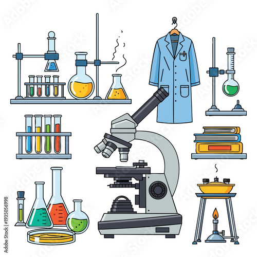 Laboratory Science Equipment and Scientific Research Items Collection