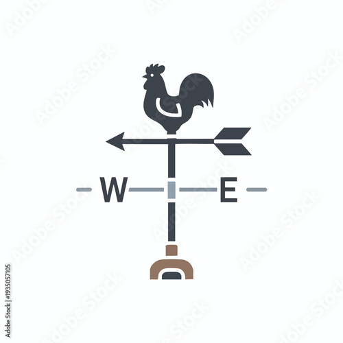 Stylish Weather Vane with Rooster Design for Home Decor and Garden ornament