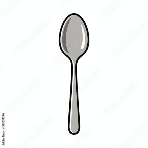 Modern Stainless Steel Spoon for Dining and Food Preparation
