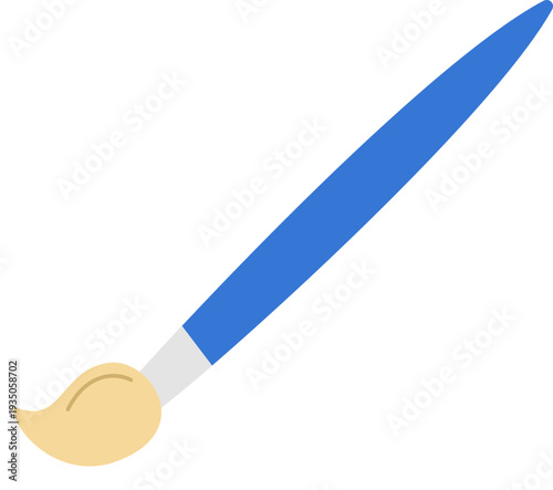 Blue paint brush