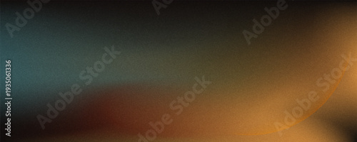 Abstract gradient background with grainy texture featuring blue, orange, brown and black hues blend together