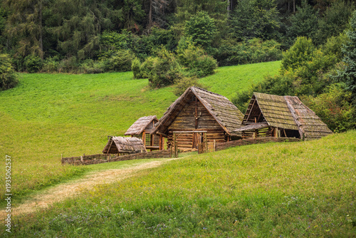 Φωτογραφία Important archaeological site in northern Slovakia, reconstruction of prehistori