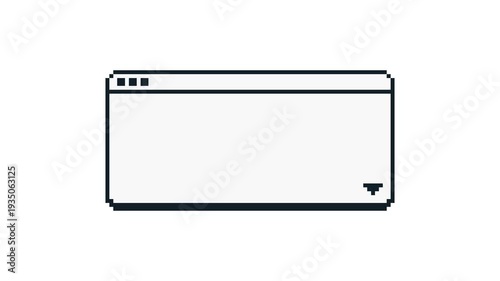 8-bit pixel art simple game dialogue. looped animation 4k 30fps