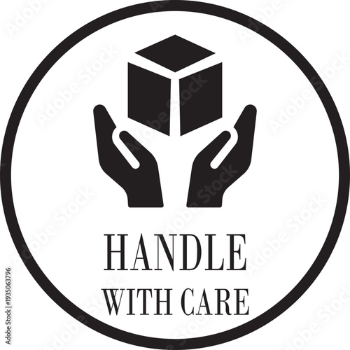 Fragile icon collection group with broken glass symbol, cracked surface warning sign, delicate package label, caution mark, shipping protection emblem, safety indicator vector.