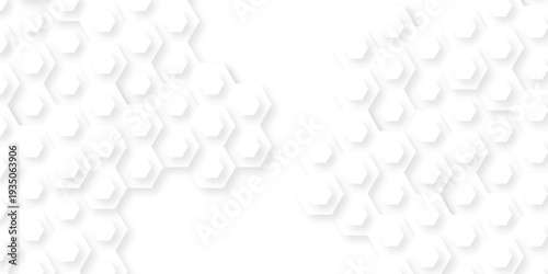 White paper texture abstract grid tile seamless hexagon wall creative metal business wallpaper texture background.