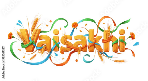 Colorful 3D Illustration of the Word Risotto.