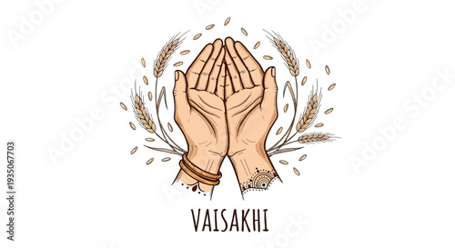 Hands Together in Prayer Position.