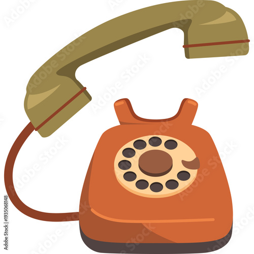 Rotary Phone Illustration