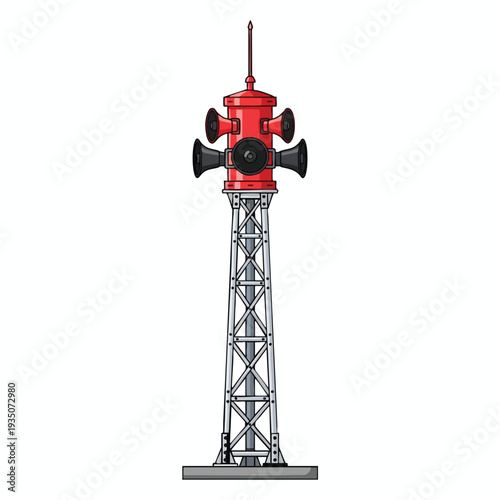 High Tower Communication Antenna Structure for Wireless Signal Transmission