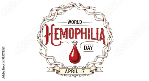 World Hemophilia Day Logo Design Concept.