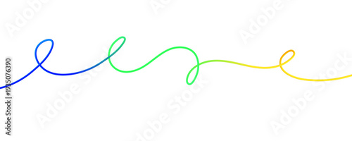 Swirl Color Gradient Lines Vector Background, Abstract Seamless Rainbow Ribbon Pattern with 3D Curve Swirl Strokes and Flowing Line Graphic Design.