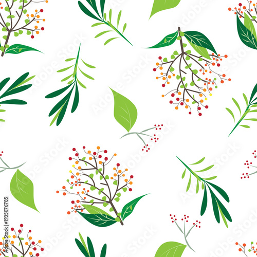 Vector seamless pattern design, flowers Illustration brush style, editable file in eps.10. Match for packaging, textile, wallpaper, wrapping, fabric, etc.