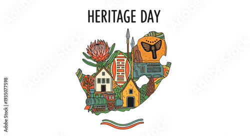 Heritage Day South Africa Cultural Symbols.