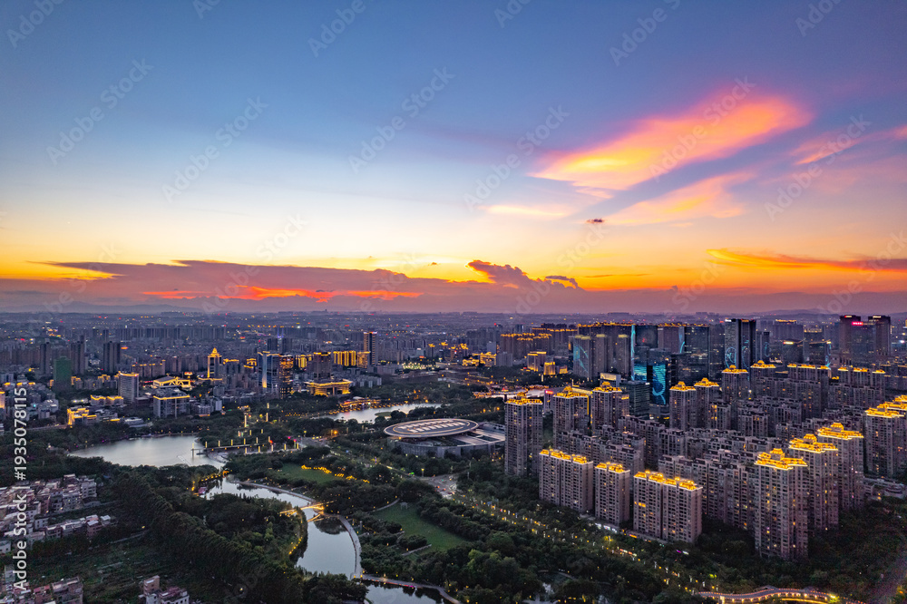 Fototapeta premium The landmark of Foshan - Qianling Lake