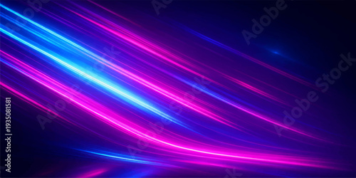 Abstract blue and purple background with glowing lines creates a digital wave pattern featuring flowing motion and light textures for a modern wallpaper design
