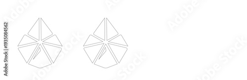 Set of three coffee cups in different colors featuring a central coffee bean icon, isolated on a white background representing a collection of beverage containers for takeout.