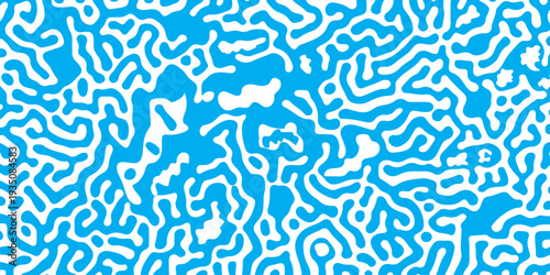 Seamless turing pattern background. Fabric clothing decoration texture textile floral line background.